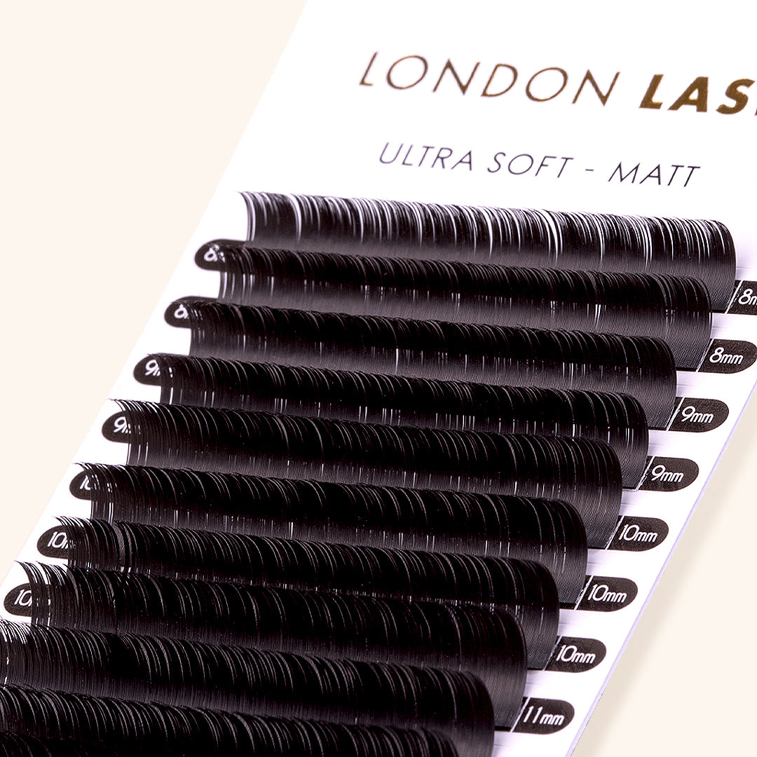 Matt Flat Ellipse / Cashmere 1:1-London Lash-C-0.15-9 mm-NR Kosmetik