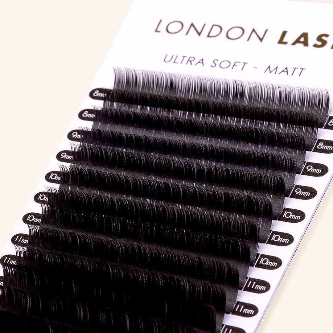 Matt Flat Ellipse / Cashmere 1:1-London Lash-C-0.15-9 mm-NR Kosmetik