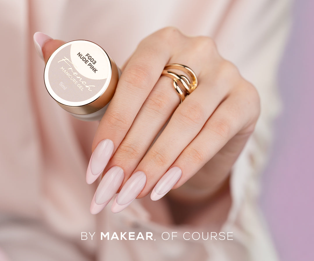 French Manicure Gel Nude Pink FG03 - 5 ml-gel-MAKEAR-NR Kosmetik