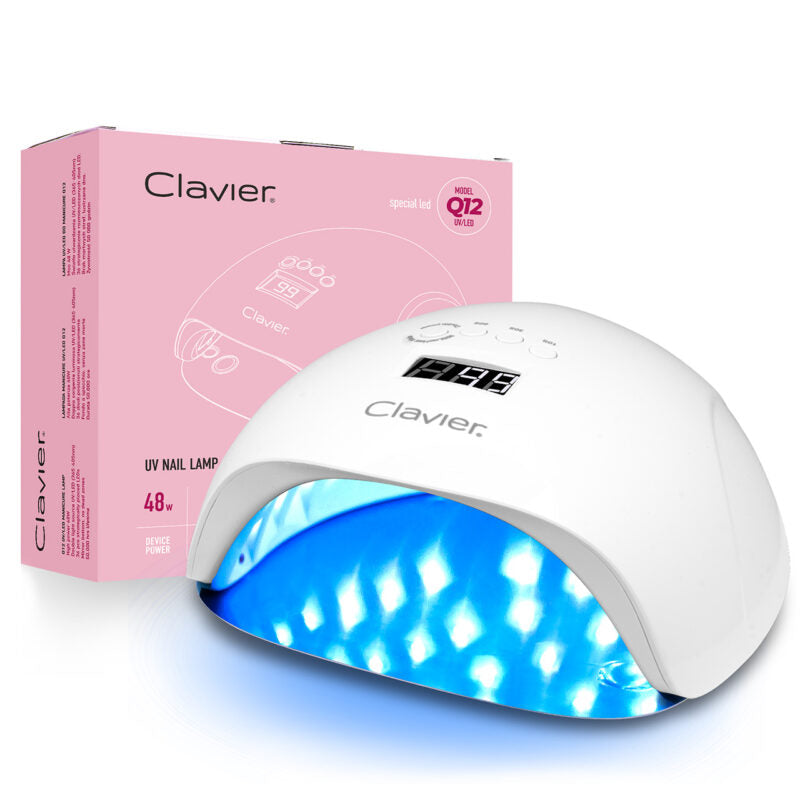 Q12 UV/LED Lampe - Hvid - 48W-LED Lampe-Clavier-NR Kosmetik
