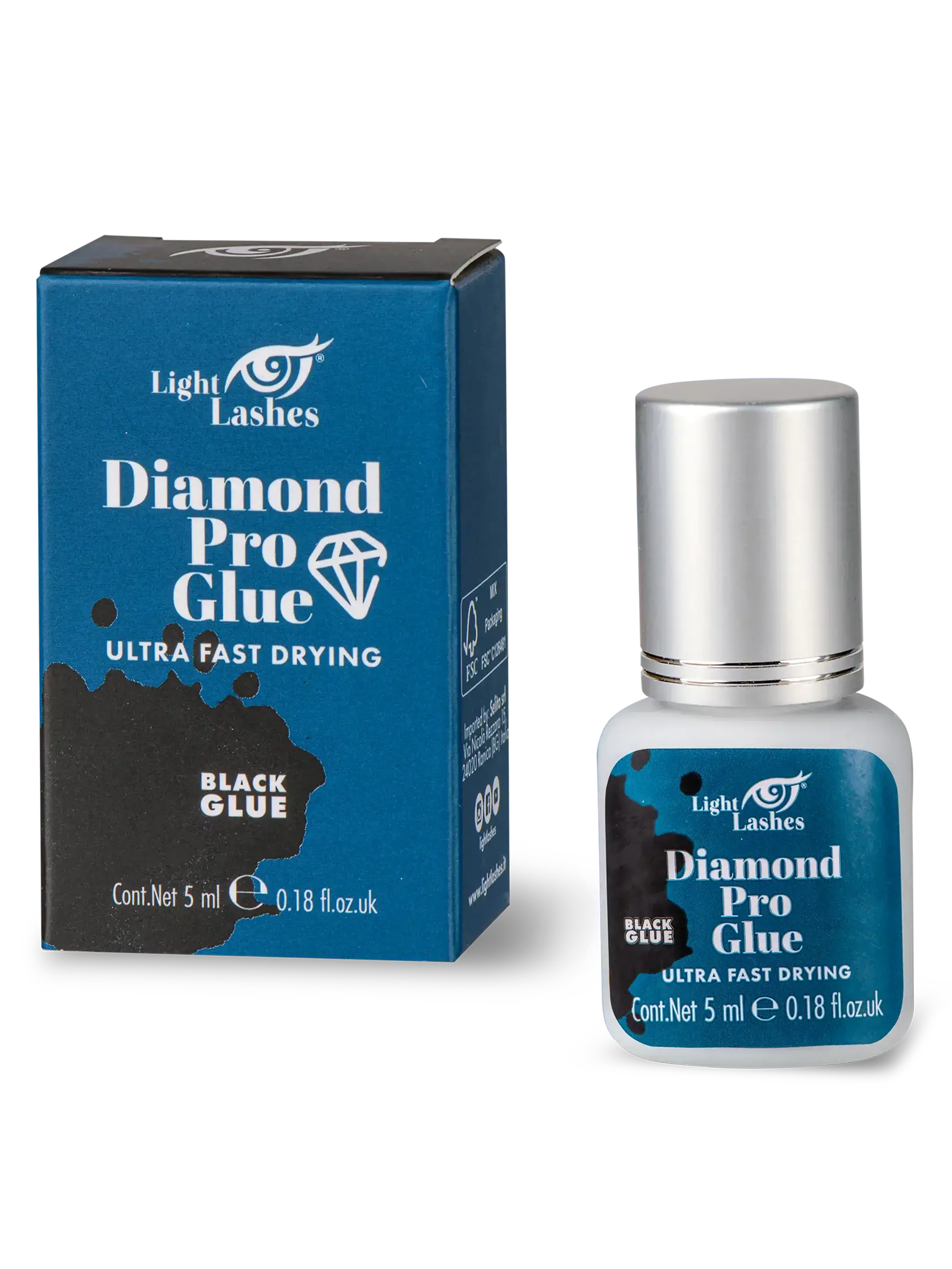 Lim - Diamond PRO - 5ml-lim til vipper-Light Lashes-NR Kosmetik