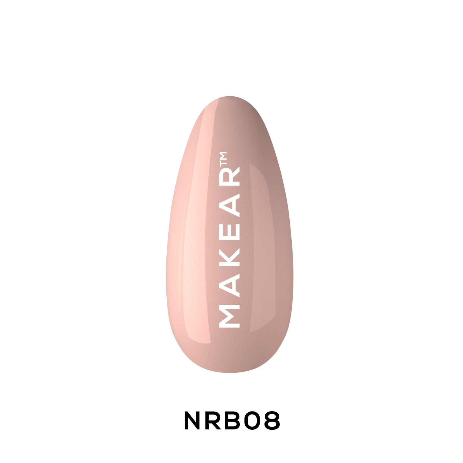 Rubber Base NRB08 - Dark Beige - 8 ml-Gelpolish Base-MAKEAR-NR Kosmetik