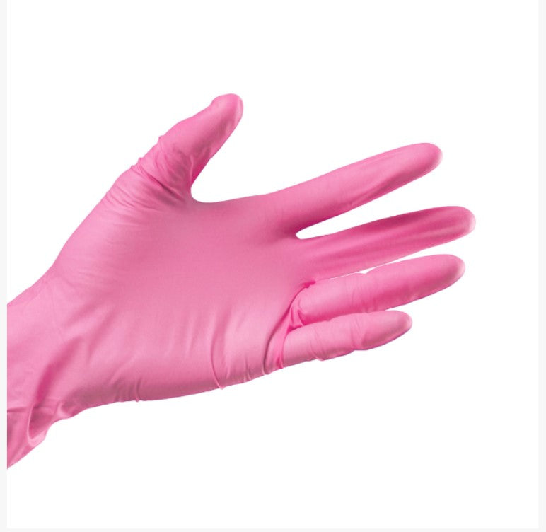Nitrilhandsker EasyCare - Pink - 100 stk-Handsker-ABA-S-NR Kosmetik