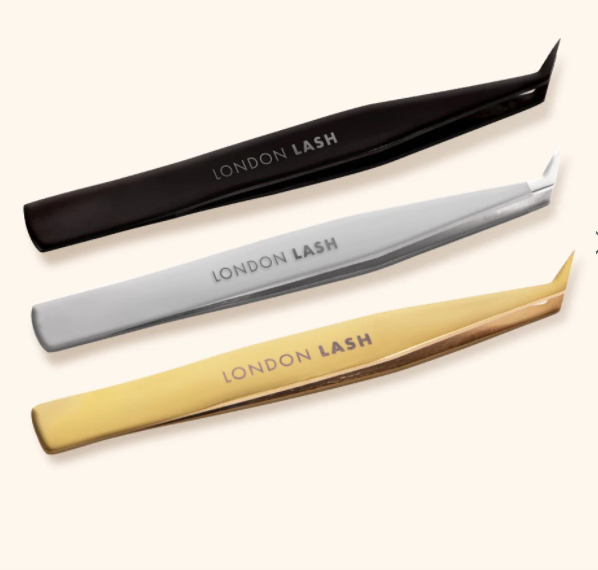 Fine Tip Volume Tweezers-London Lash-Titanium Gold - N21-NR Kosmetik
