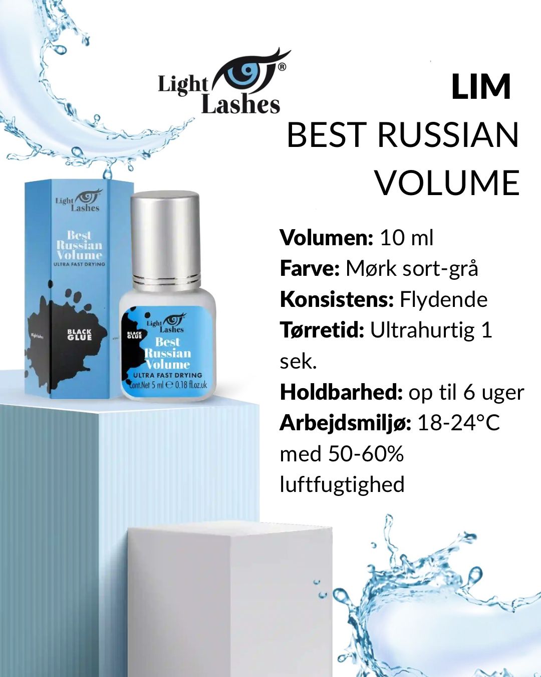 Lim - Best Russian Volume - 5ml-lim til vipper-Light Lashes-NR Kosmetik