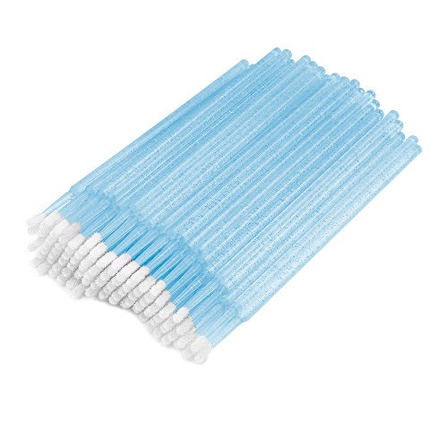 Microbrush Applikator 2 mm Blå Glimmer - 100 stk.-vipper tilbehør-Clavier-NR Kosmetik