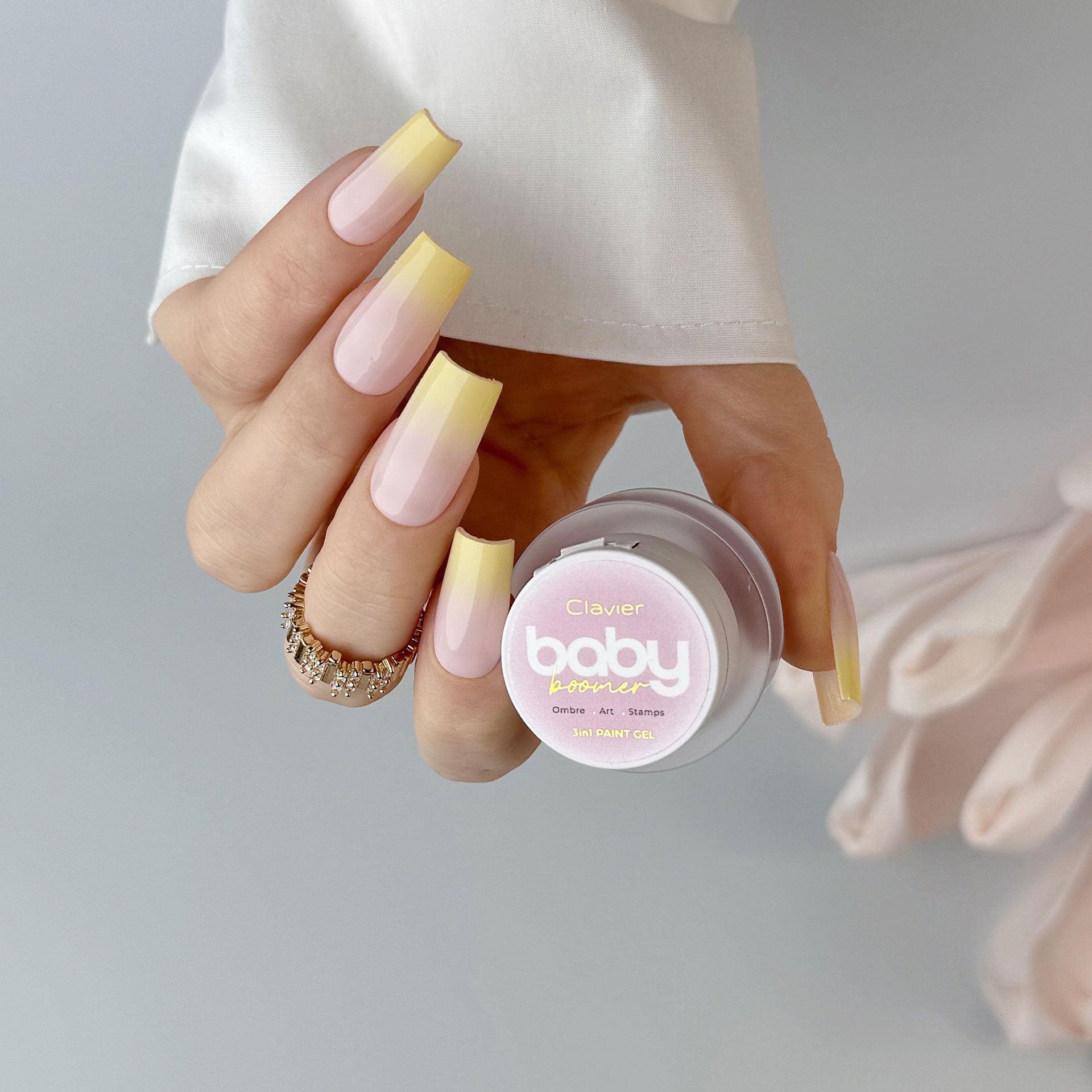 P10 Baby Boomer/Ombre Gel - Vanille - 3 g-Nail Art-Clavier-NR Kosmetik