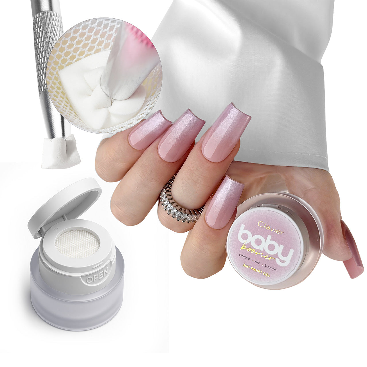 U02 Baby Boomer/Ombre Gel - Pinkara - 3 g-Nail Art-Clavier-NR Kosmetik