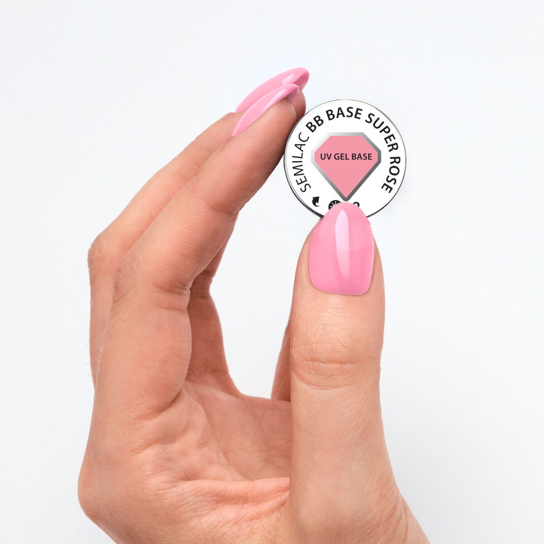 UV Hybrid BB Base Super Rose - 7 ml-UV Hybrid TOP/BASE-Semilac-NR Kosmetik