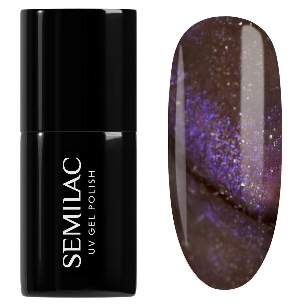 Gelpolish 827 AI Brown - 7 ml-CAT EYE-Semilac-NR Kosmetik