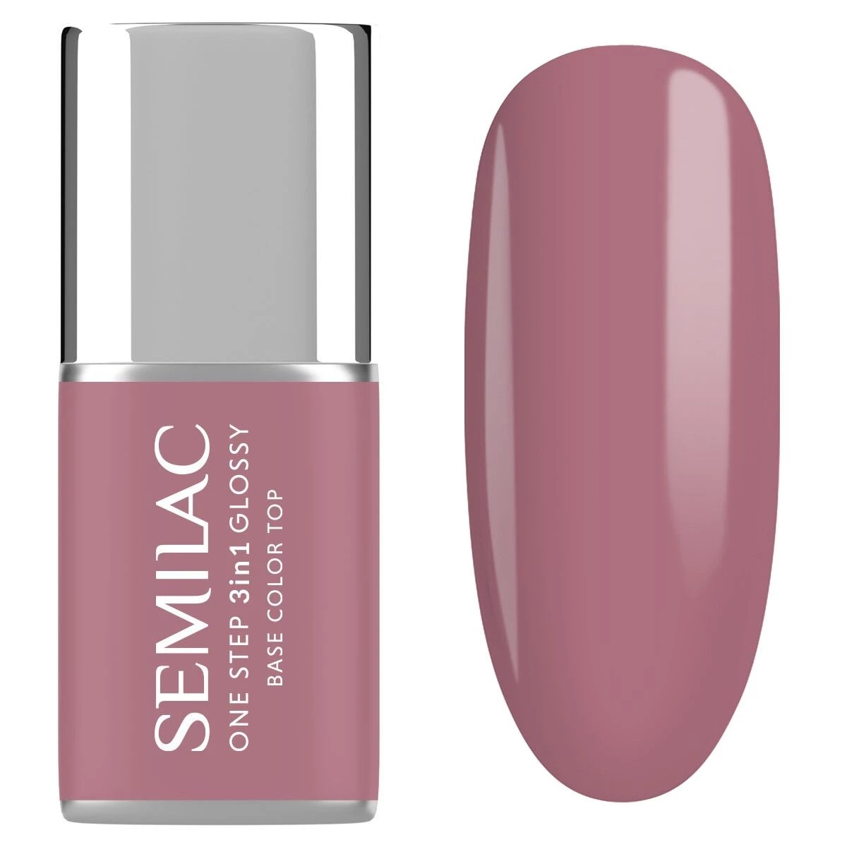 One Step Glossy Gelpolish - Earth Pink S201 - 7 ml-3i1-Semilac-NR Kosmetik