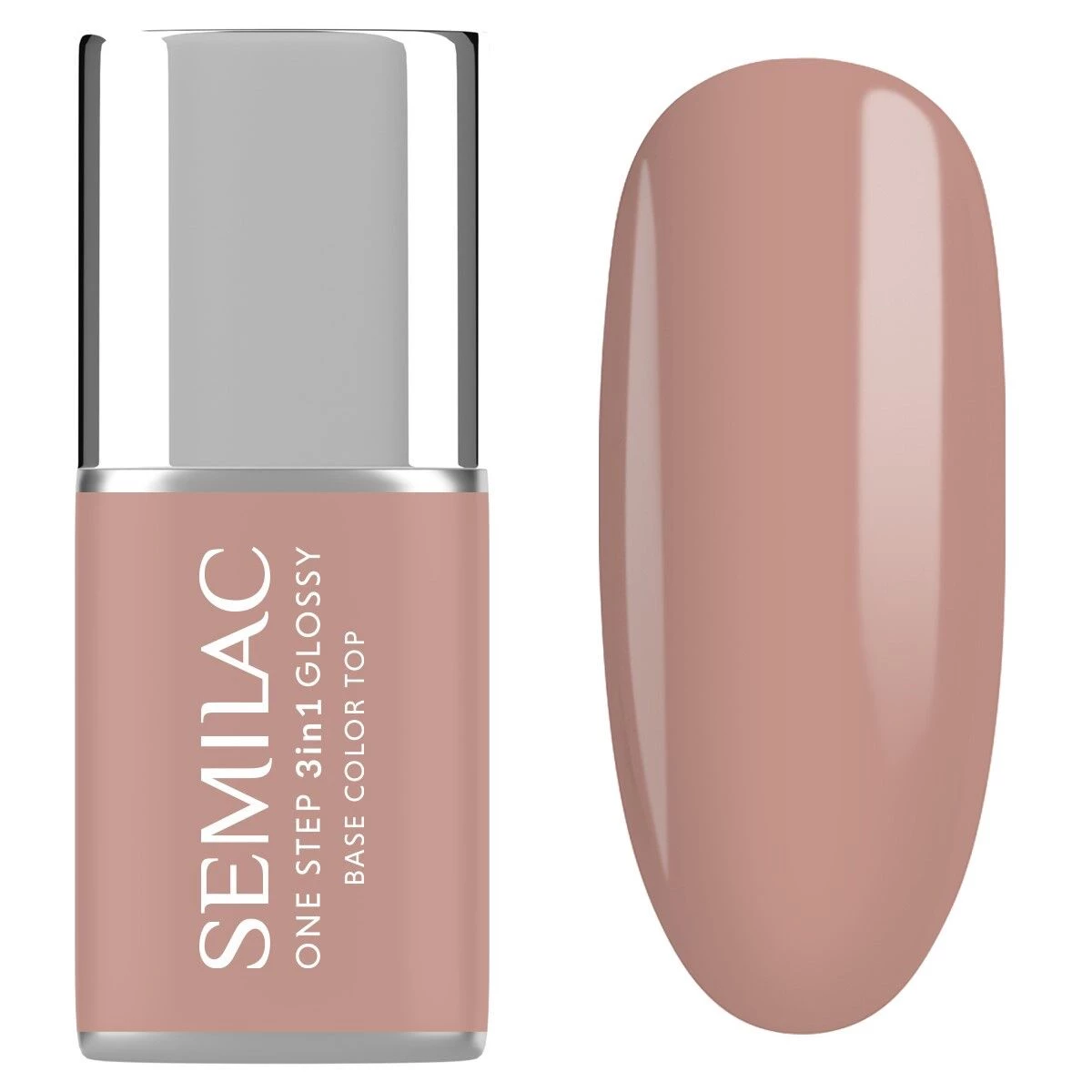 One Step Glossy Gelpolish - French Beige S210 - 7 ml-3i1-Semilac-NR Kosmetik
