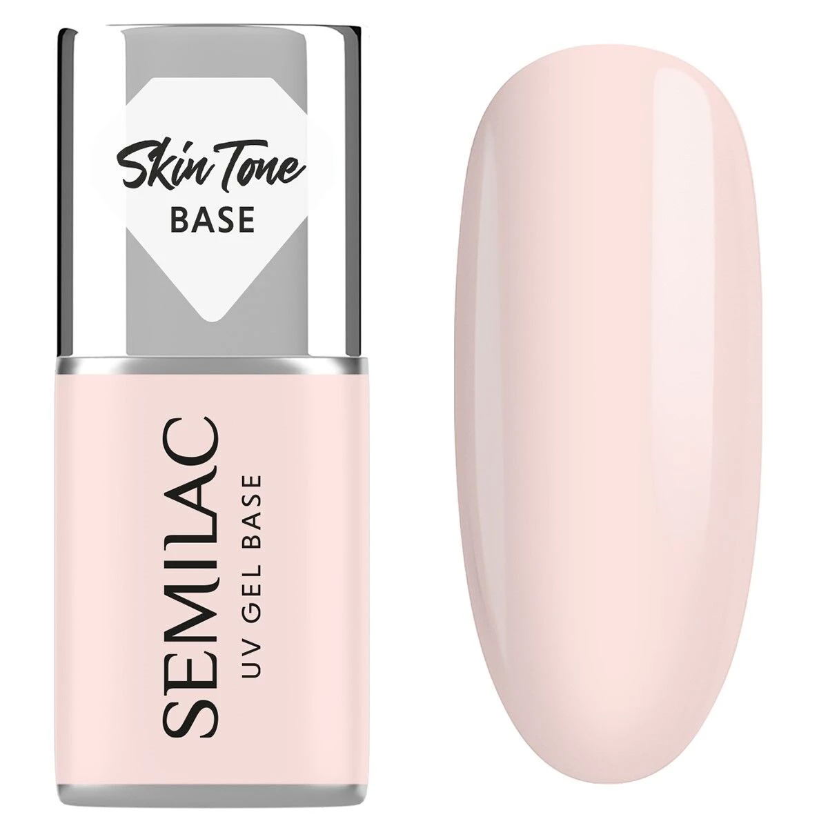 Skin Tone Cover Base - Rose Beige 7 ml-UV Hybrid TOP/BASE-Semilac-NR Kosmetik