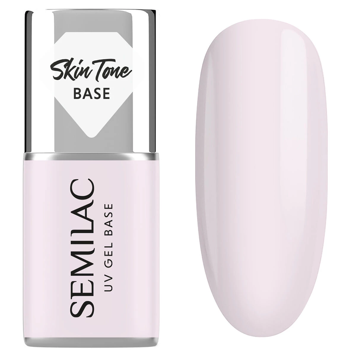 Skin Tone Cover Base - Natural Pink 7 ml-UV Hybrid TOP/BASE-Semilac-NR Kosmetik