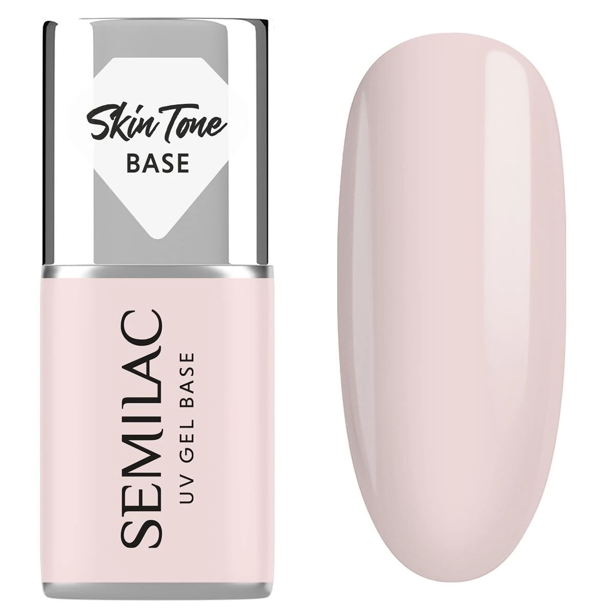 Skin Tone Cover Base - Écru 7 ml-UV Hybrid TOP/BASE-Semilac-NR Kosmetik