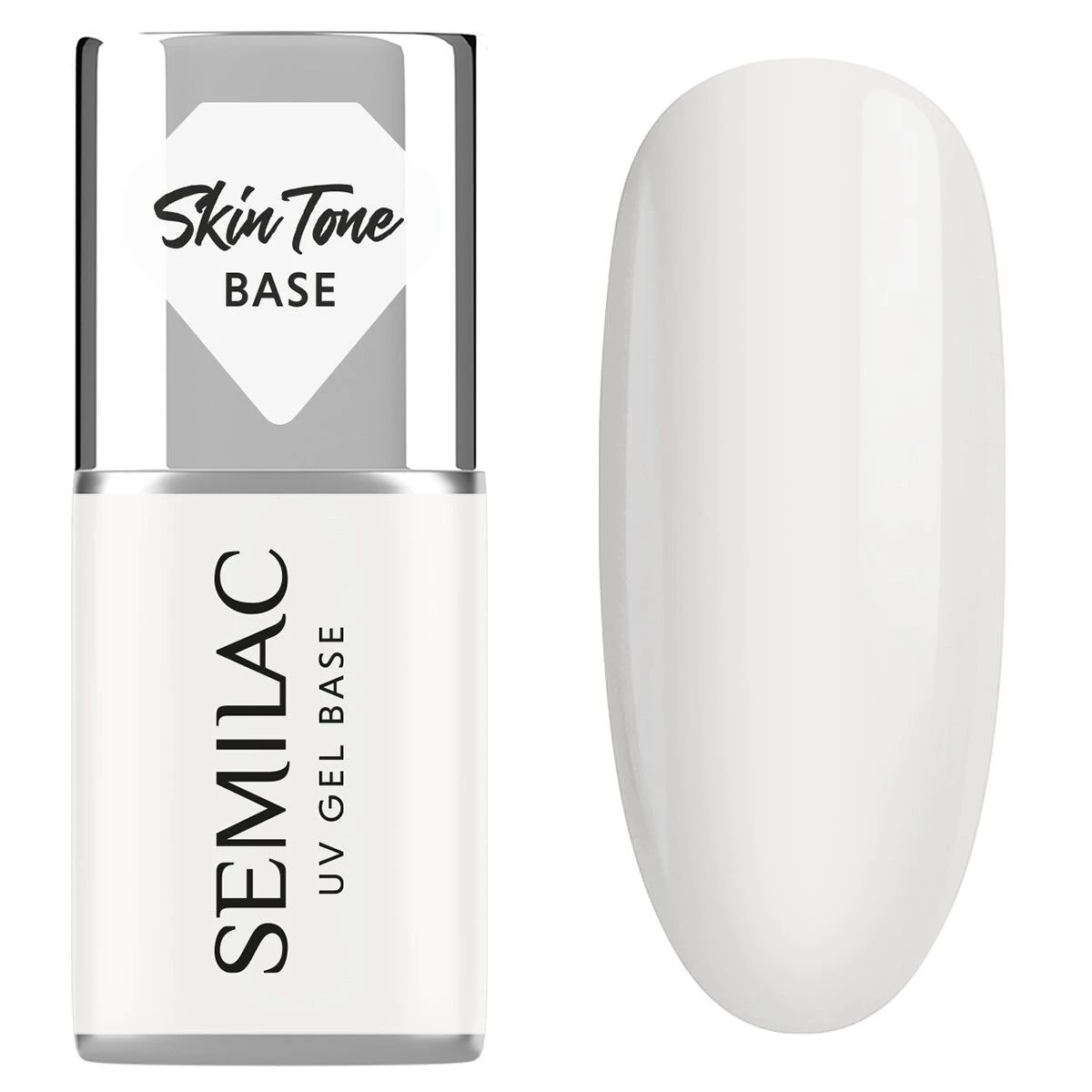 Skin Tone Cover Base - Coconut Cream 7 ml-UV Hybrid TOP/BASE-Semilac-NR Kosmetik