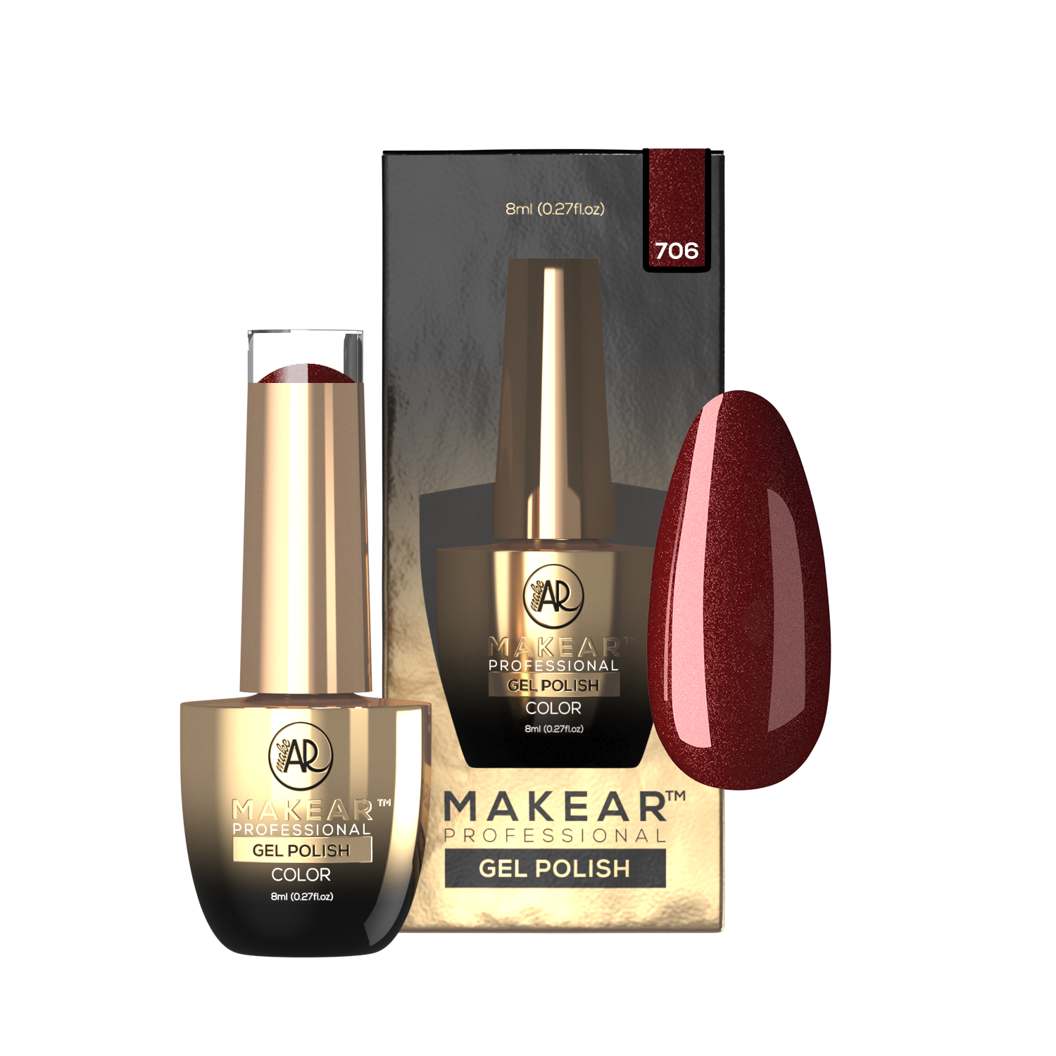 Gelpolish - 706 MAKEAR-Gelpolish-MAKEAR-NR Kosmetik