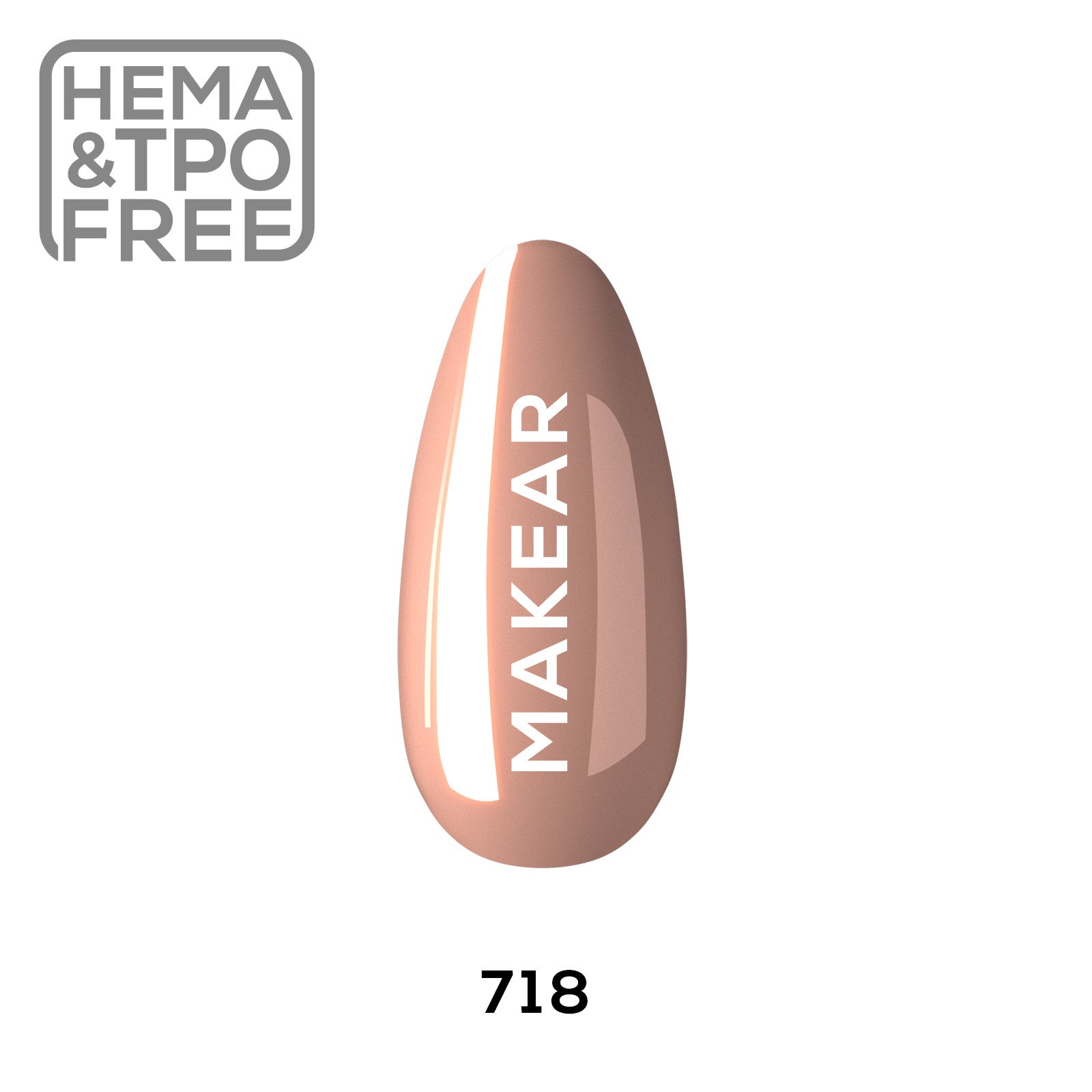 Gelpolish - 718 MAKEAR-Gelpolish-MAKEAR-NR Kosmetik