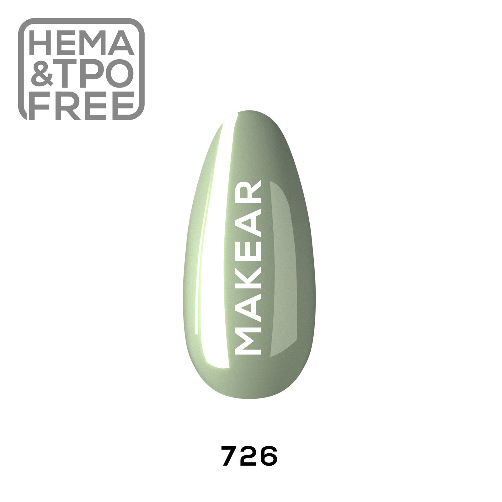 Gelpolish - 726 MAKEAR-Gelpolish-MAKEAR-NR Kosmetik