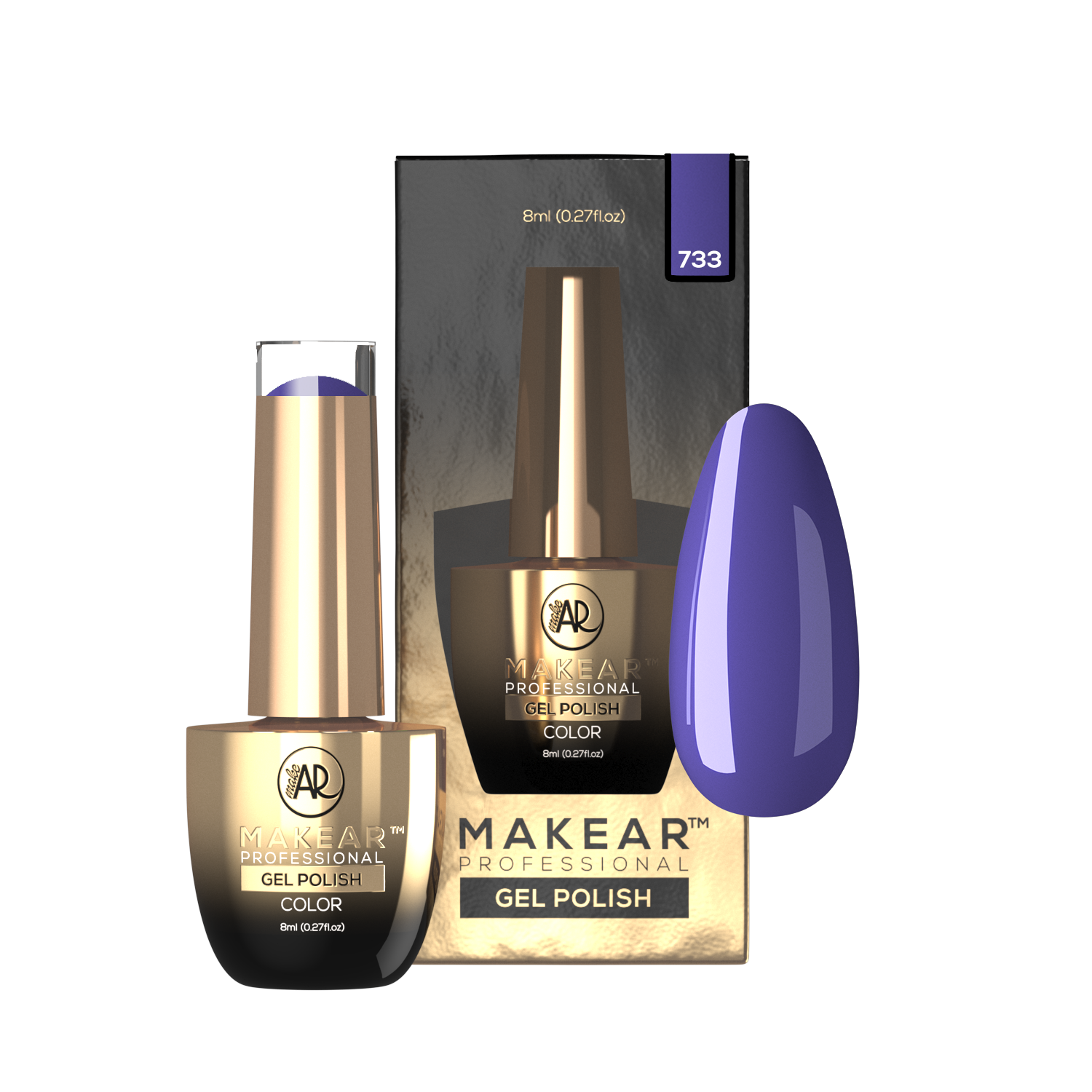 Gelpolish - 733 MAKEAR-Gelpolish-MAKEAR-NR Kosmetik