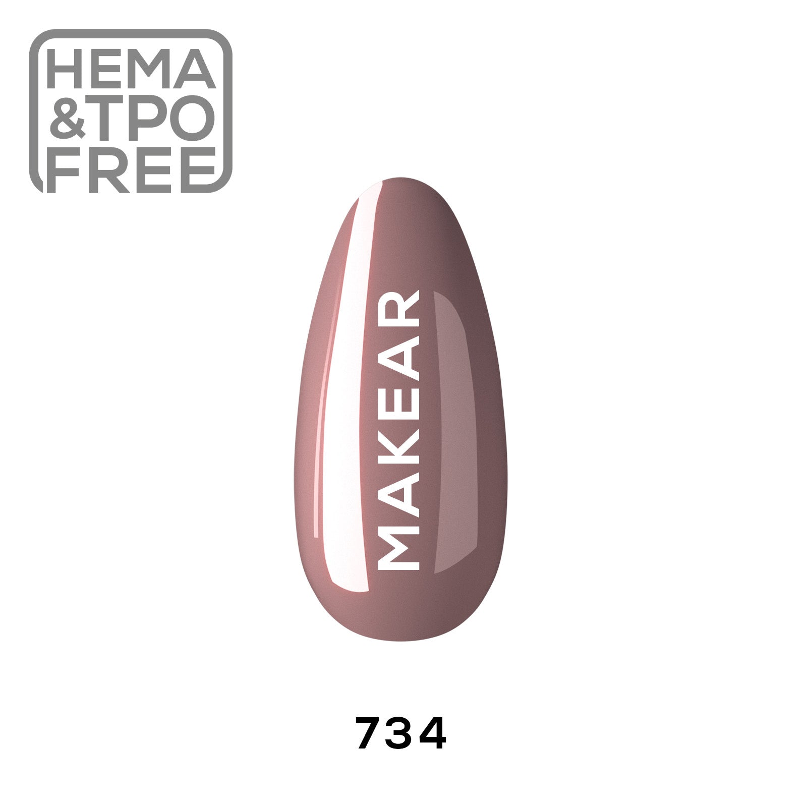 Gelpolish - 734 MAKEAR-Gelpolish-MAKEAR-NR Kosmetik