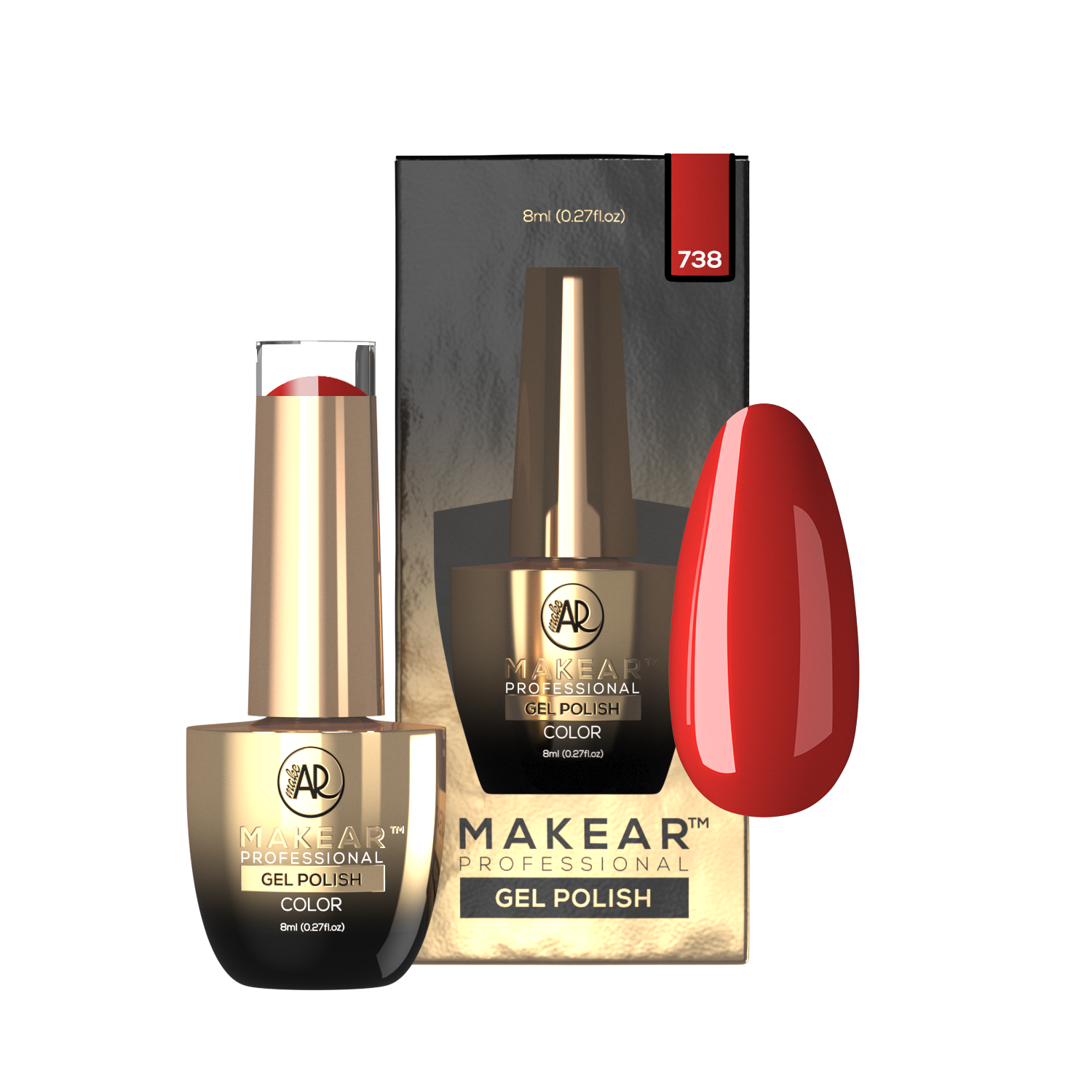 Gelpolish - 738 MAKEAR-Gelpolish-MAKEAR-NR Kosmetik