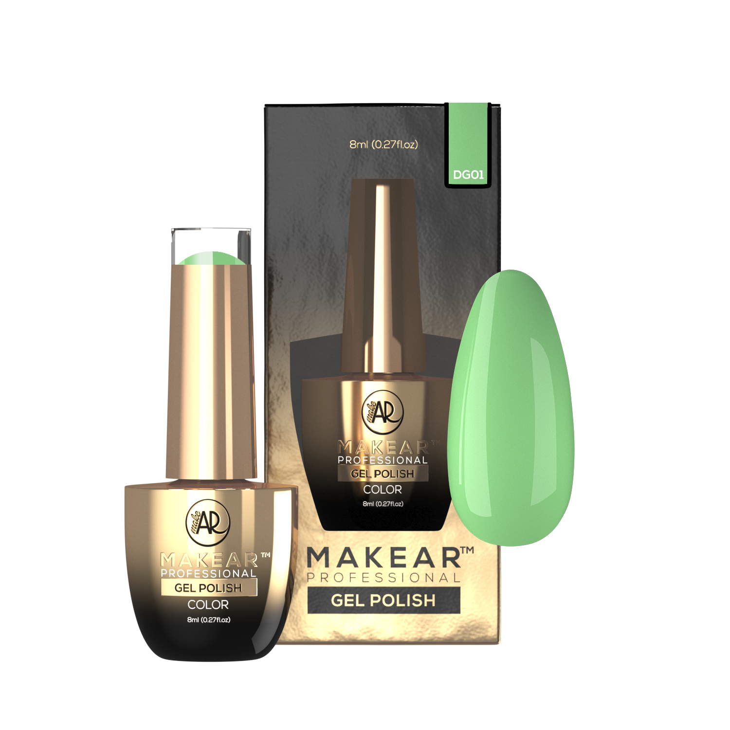 Gelpolish - DG01 MAKEAR-Gelpolish-MAKEAR-NR Kosmetik