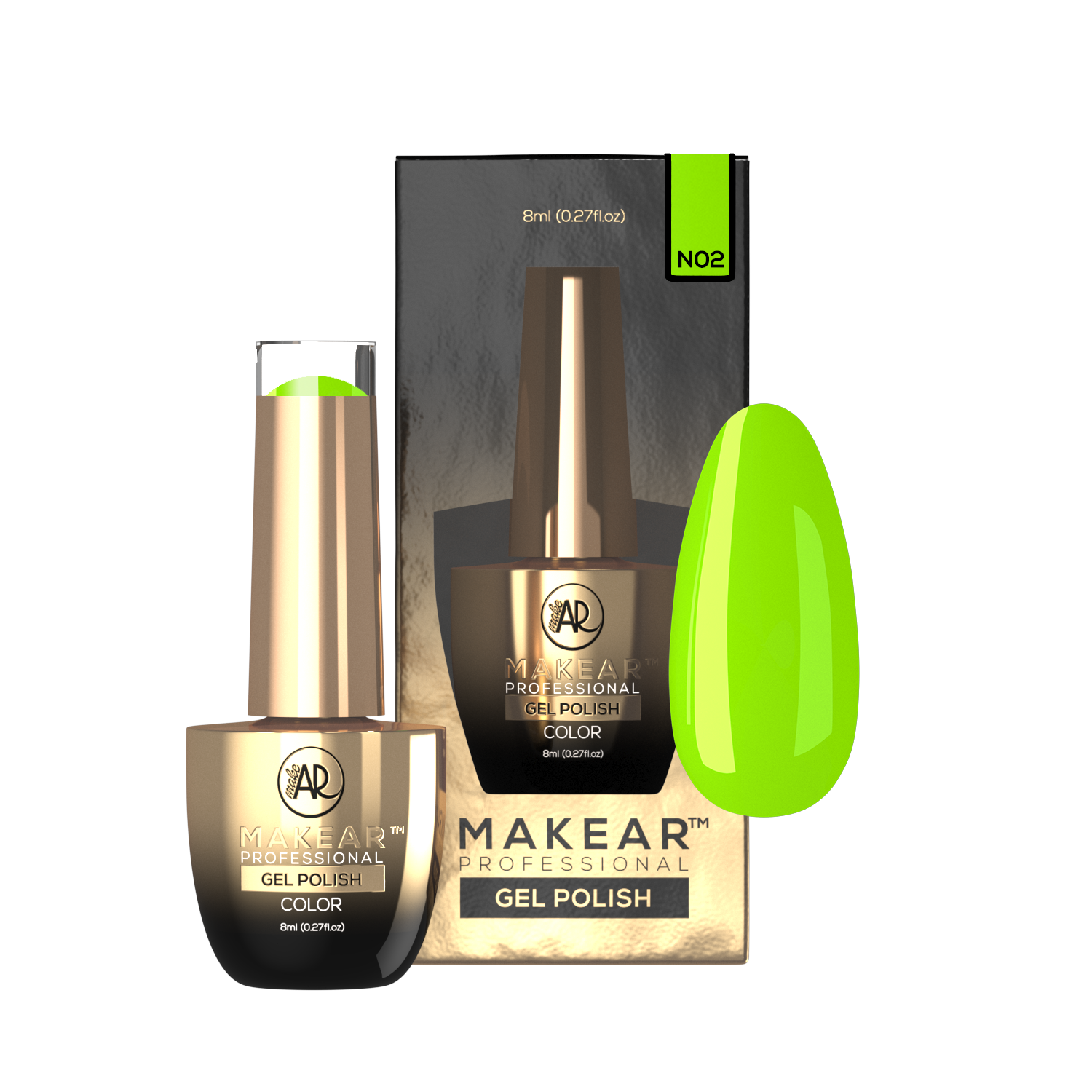 Gelpolish - N02 MAKEAR-Gelpolish-MAKEAR-NR Kosmetik