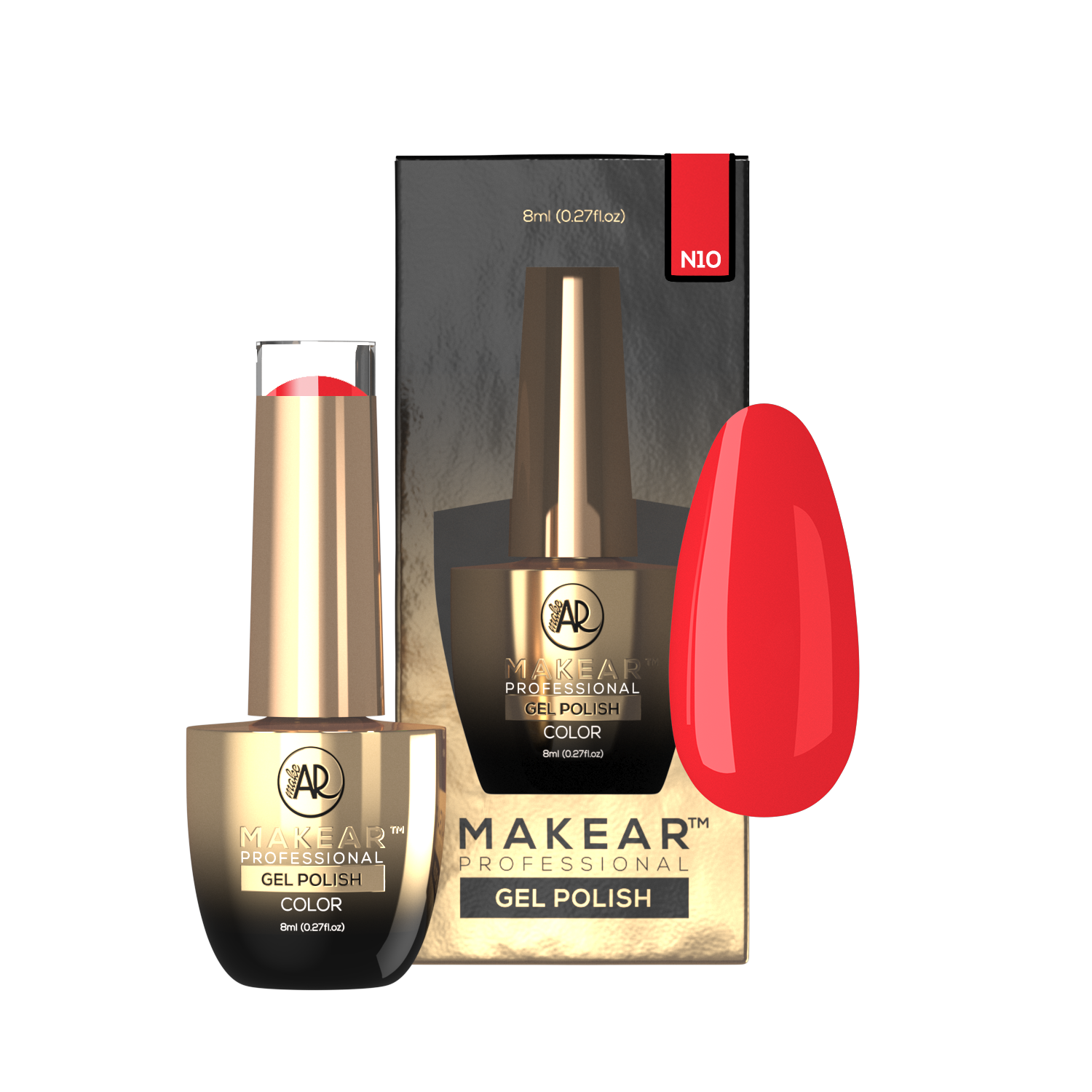 Gelpolish - N10 MAKEAR-Gelpolish-MAKEAR-NR Kosmetik
