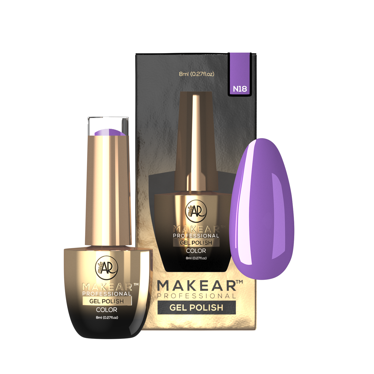 Gelpolish - N18 MAKEAR-Gelpolish-MAKEAR-NR Kosmetik