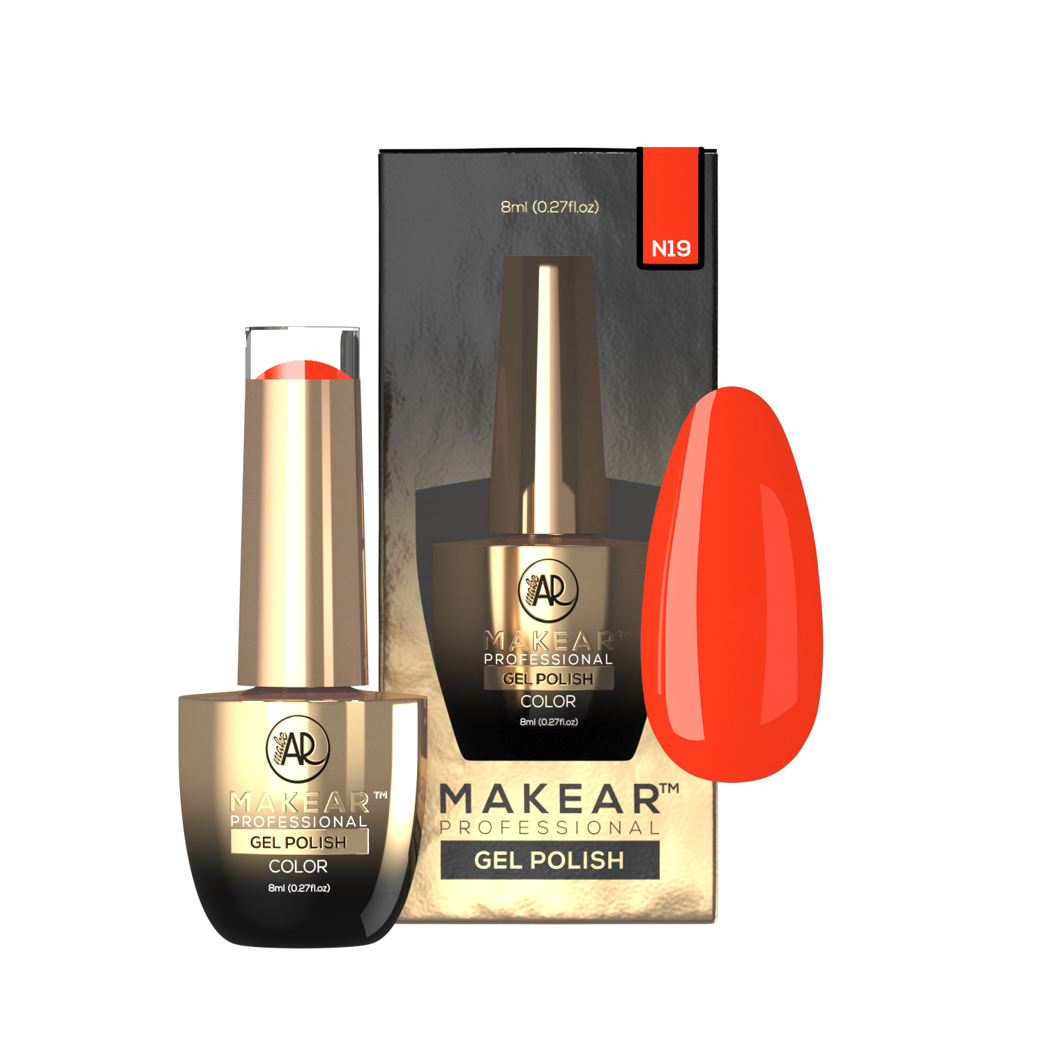 Gelpolish - N19 MAKEAR-Gelpolish-MAKEAR-NR Kosmetik