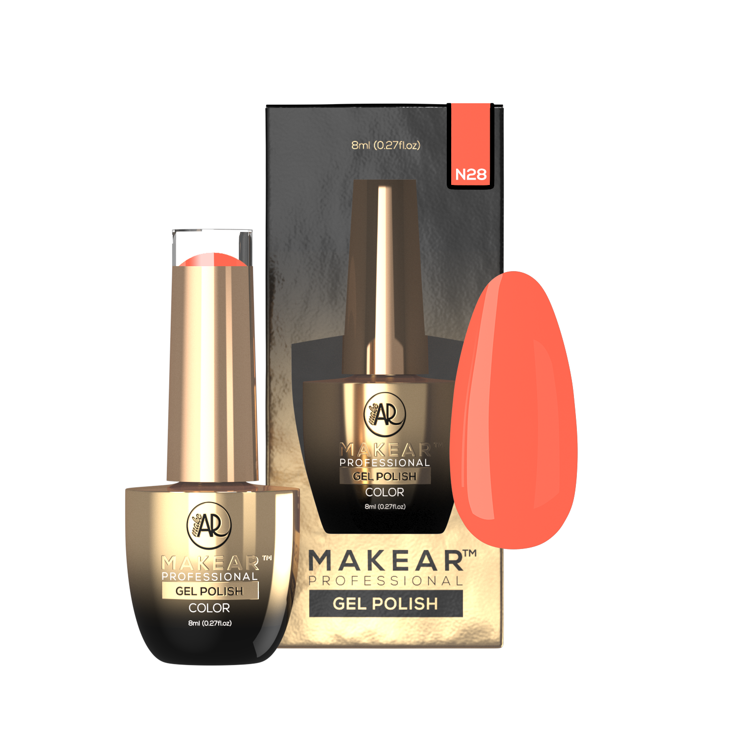 Gelpolish - N28 MAKEAR-Gelpolish-MAKEAR-NR Kosmetik
