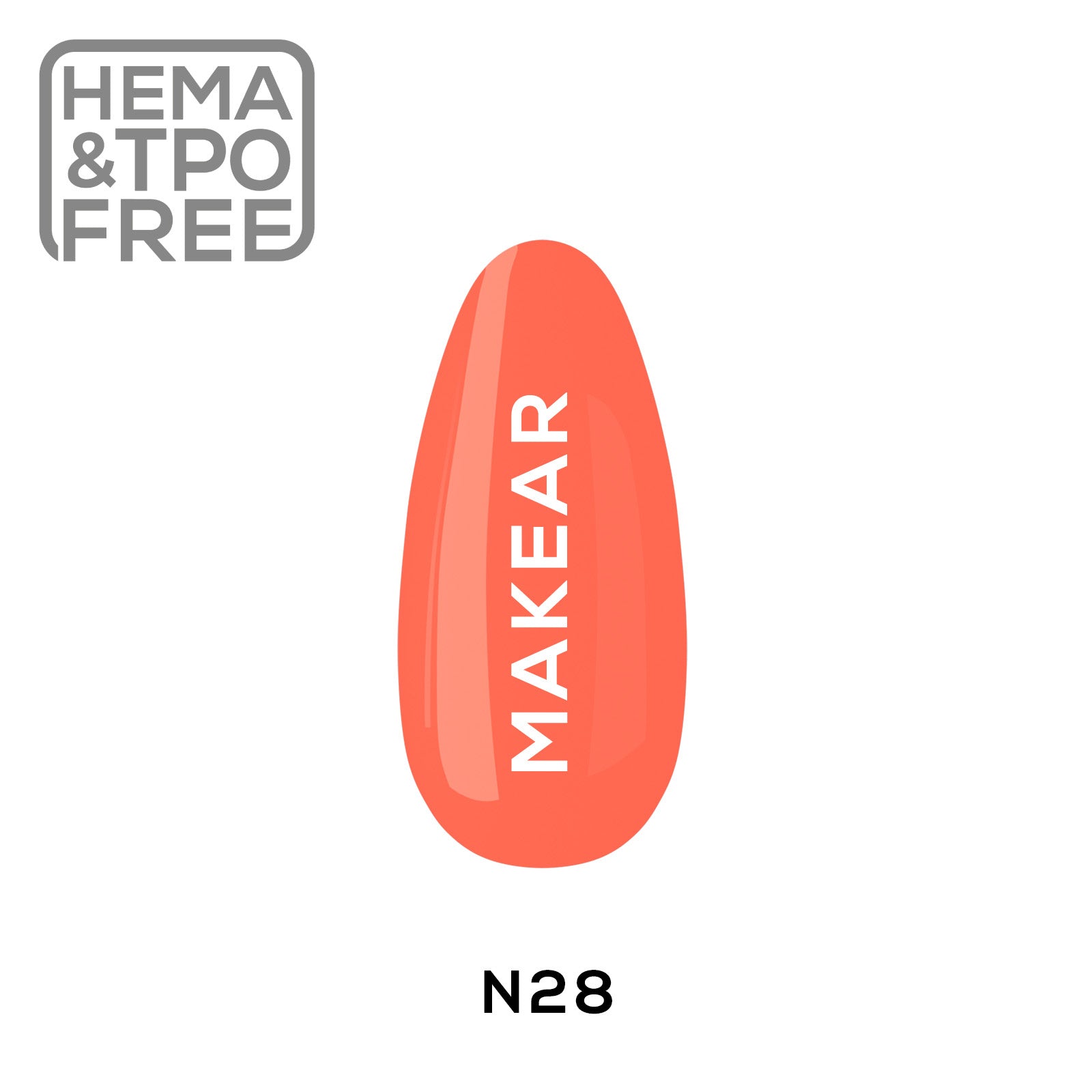 Gelpolish - N28 MAKEAR-Gelpolish-MAKEAR-NR Kosmetik