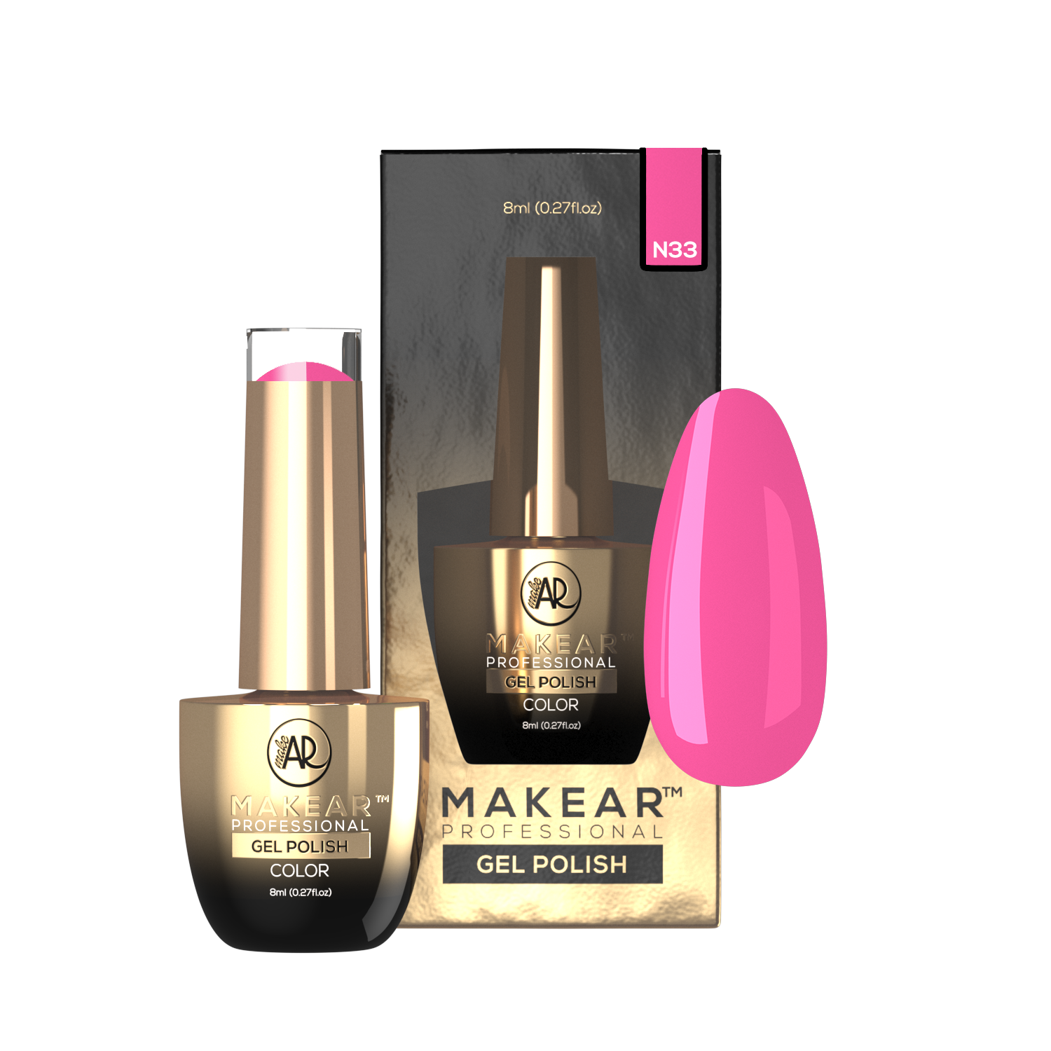 Gelpolish - N33 MAKEAR-Gelpolish-MAKEAR-NR Kosmetik