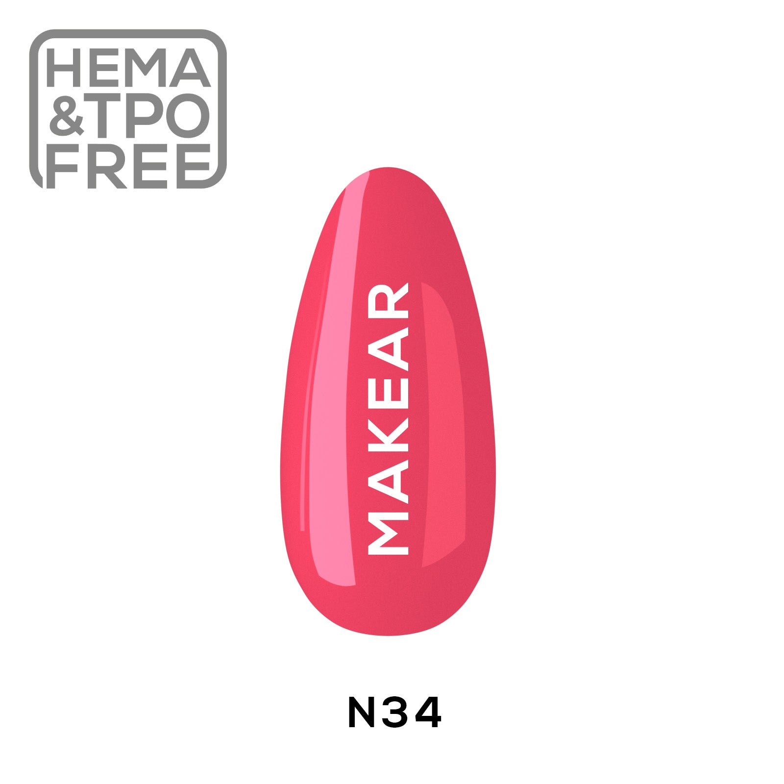Gelpolish - N34 MAKEAR-Gelpolish-MAKEAR-NR Kosmetik