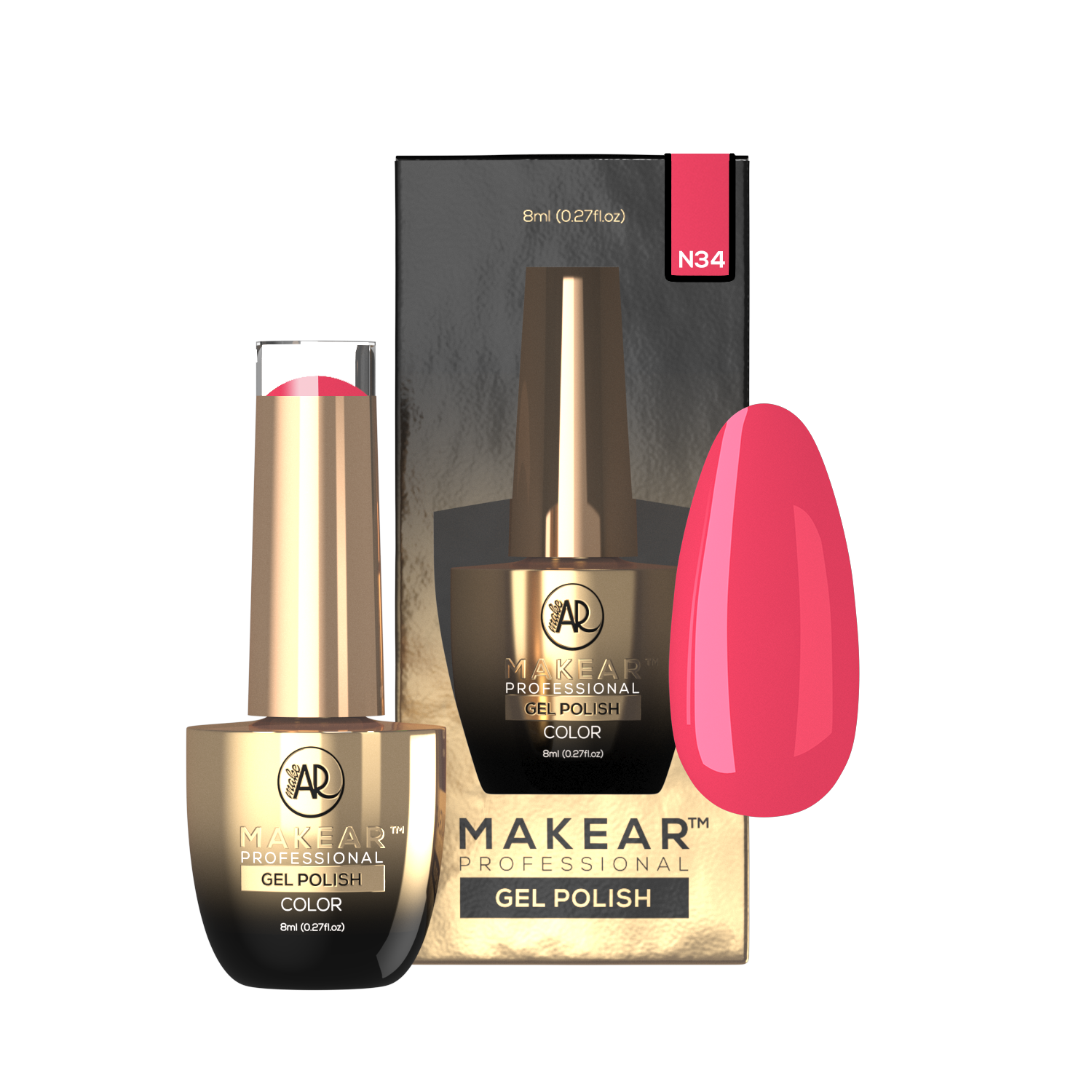 Gelpolish - N34 MAKEAR-Gelpolish-MAKEAR-NR Kosmetik