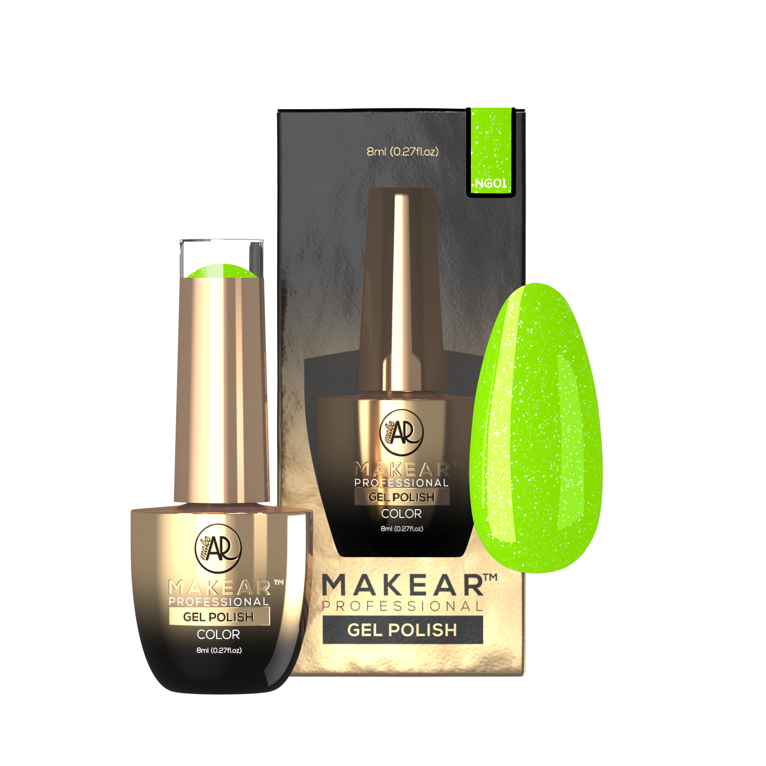 Gelpolish - NG01 MAKEAR-Gelpolish-MAKEAR-NR Kosmetik