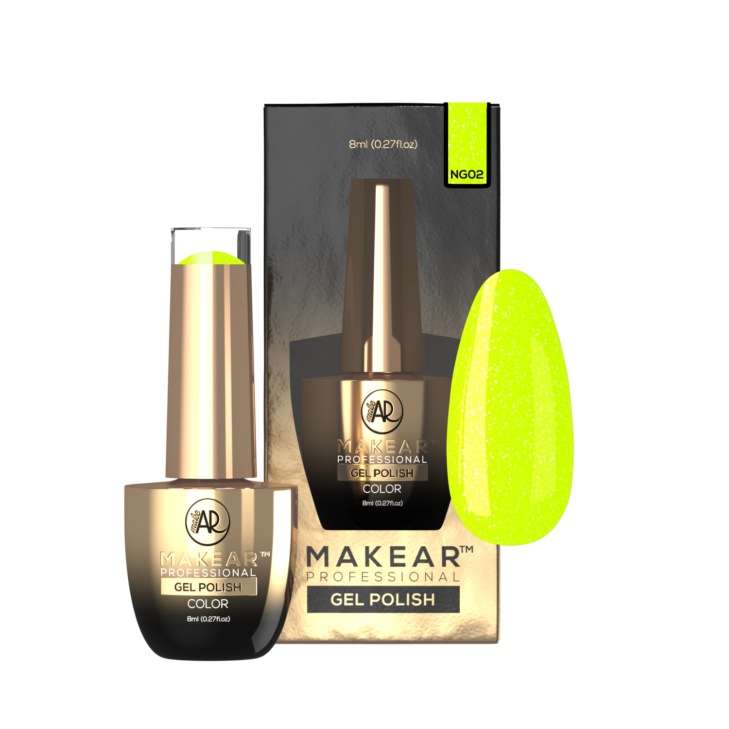 Gelpolish - NG02 MAKEAR-Gelpolish-MAKEAR-NR Kosmetik