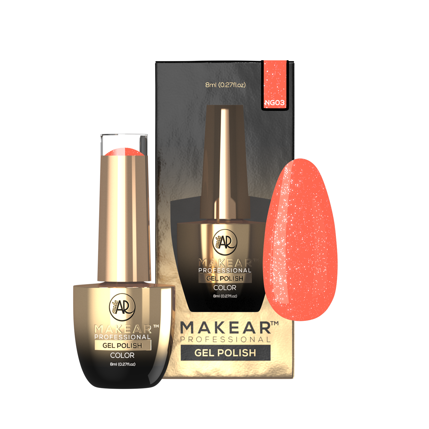 Gelpolish - NG03 MAKEAR-Gelpolish-MAKEAR-NR Kosmetik