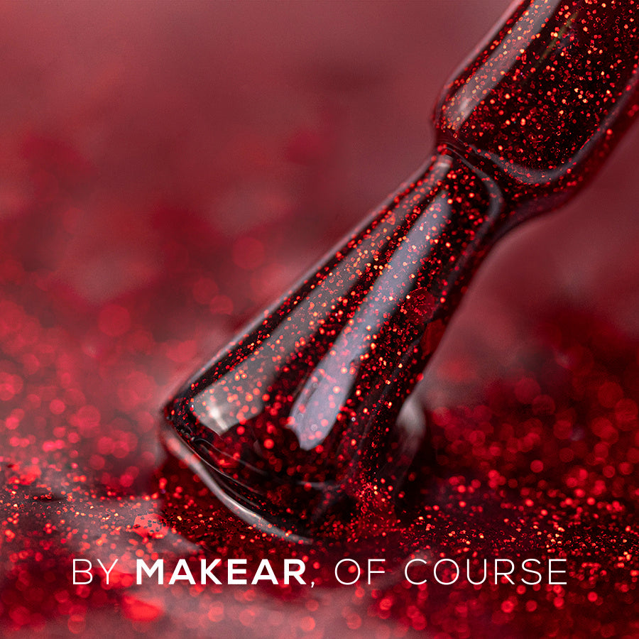 Gelpolish Sæt - RUBY SPARKLE-Gelpolish-MAKEAR-NR Kosmetik