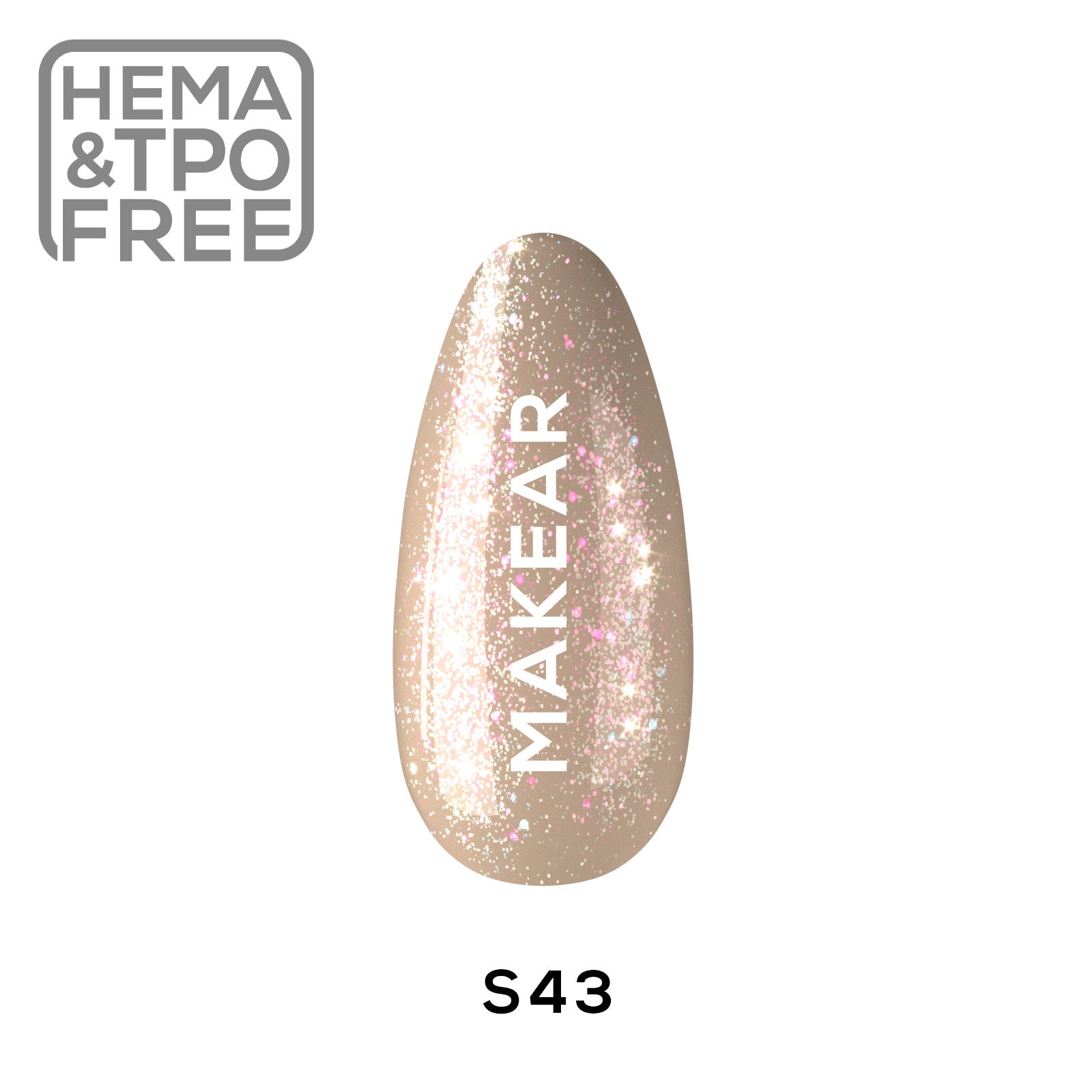 Gelpolish - S43 MAKEAR-Gelpolish-MAKEAR-NR Kosmetik