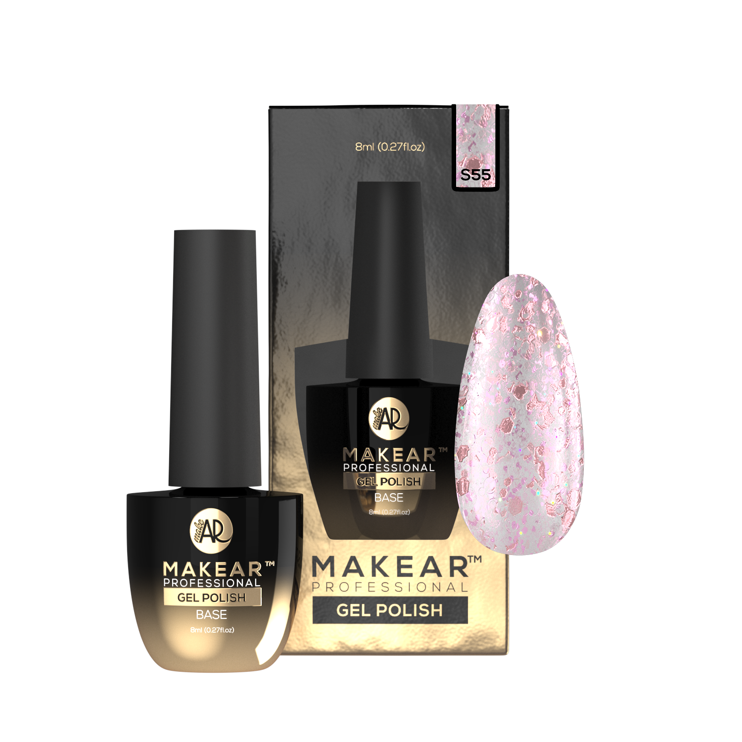 Gelpolish - S55 MAKEAR-Gelpolish-MAKEAR-NR Kosmetik