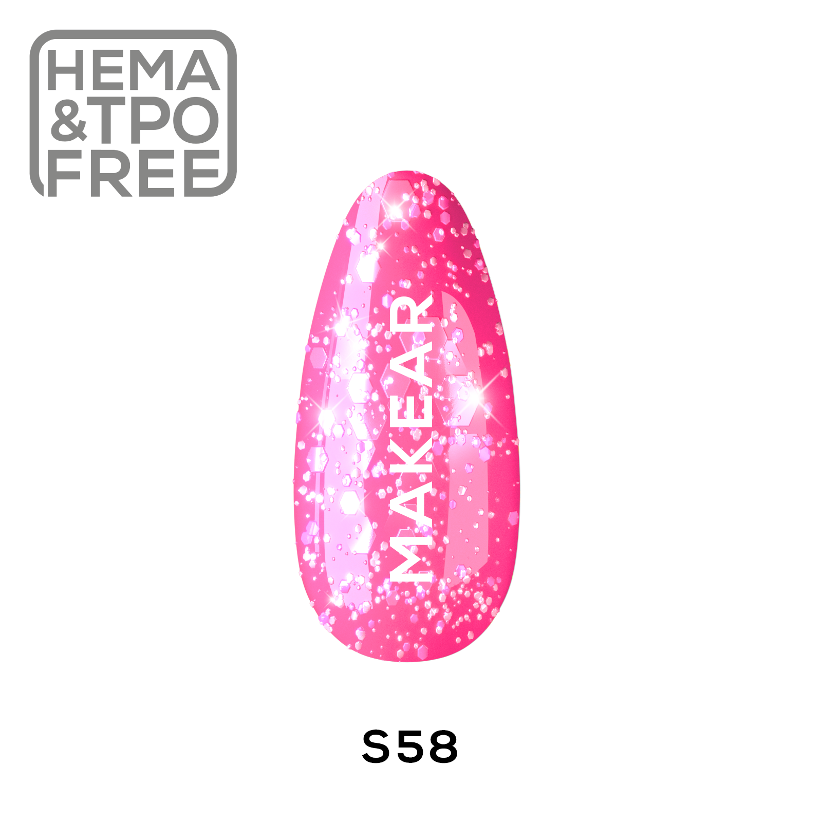 Gelpolish - S58 MAKEAR-Gelpolish-MAKEAR-NR Kosmetik