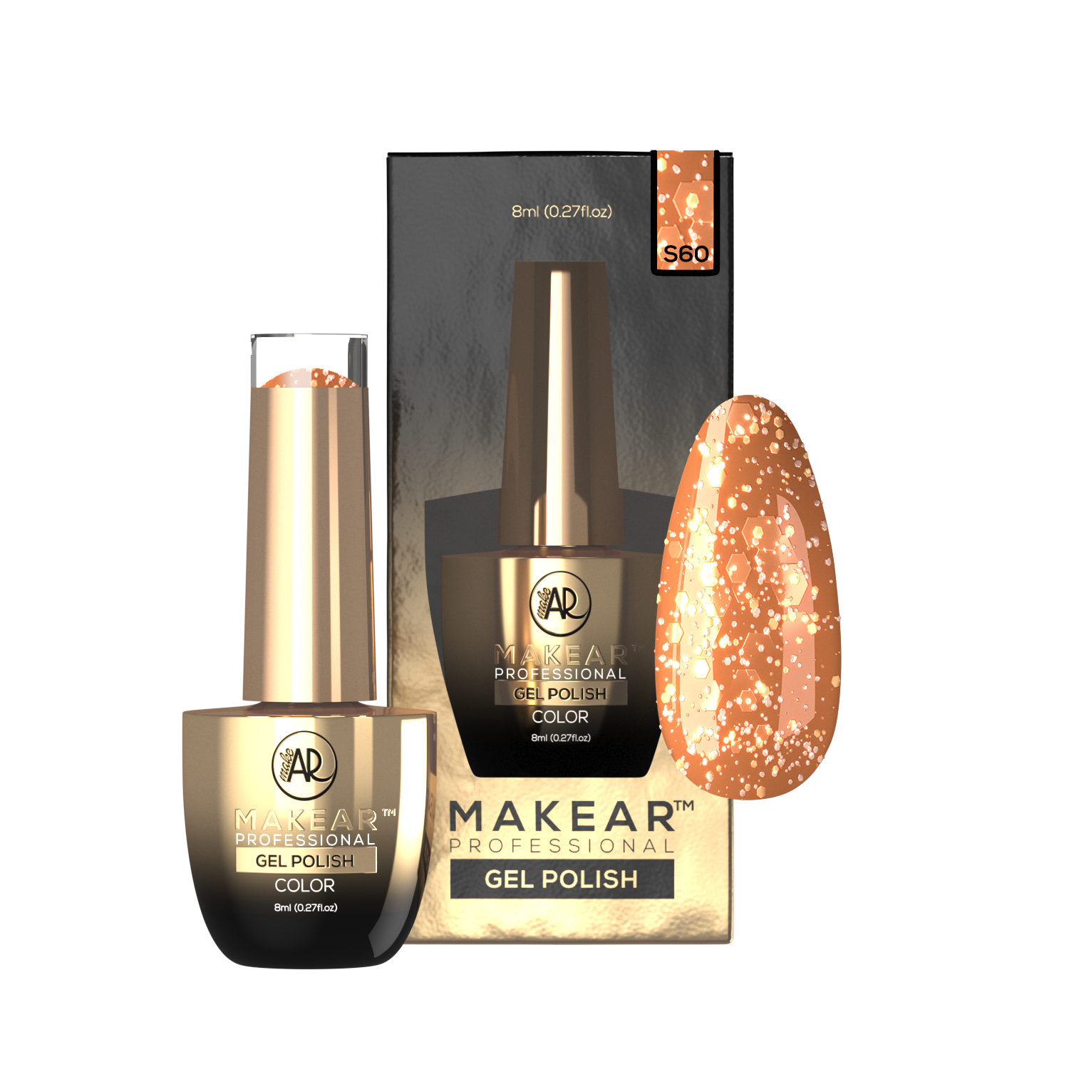 Gelpolish - S60 MAKEAR-Gelpolish-MAKEAR-NR Kosmetik