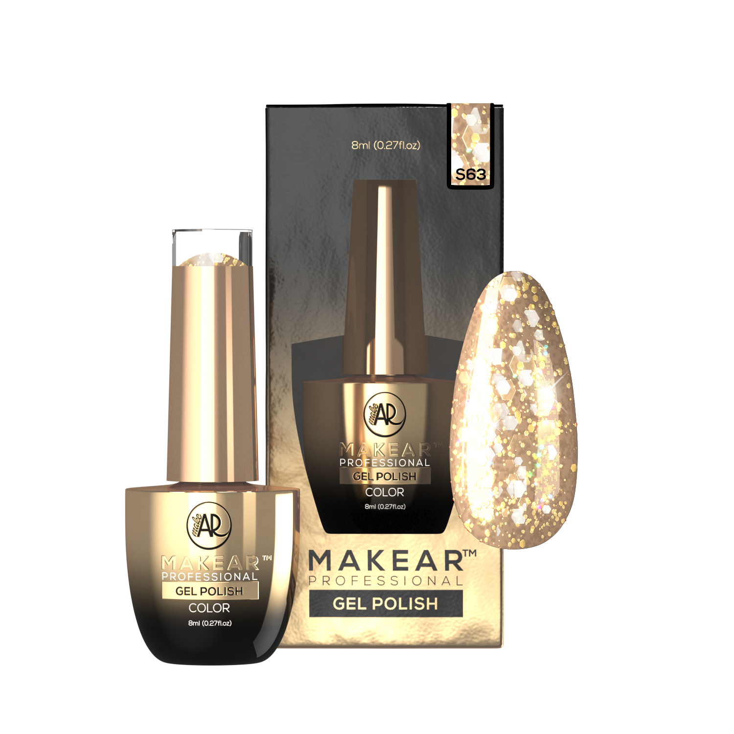 Gelpolish - S63 MAKEAR-Gelpolish-MAKEAR-NR Kosmetik