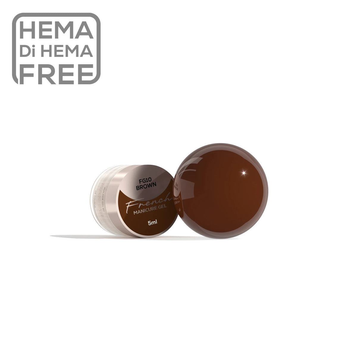 French Manicure Gel Brown FG10 - 5 ml-Nail Art-MAKEAR-NR Kosmetik