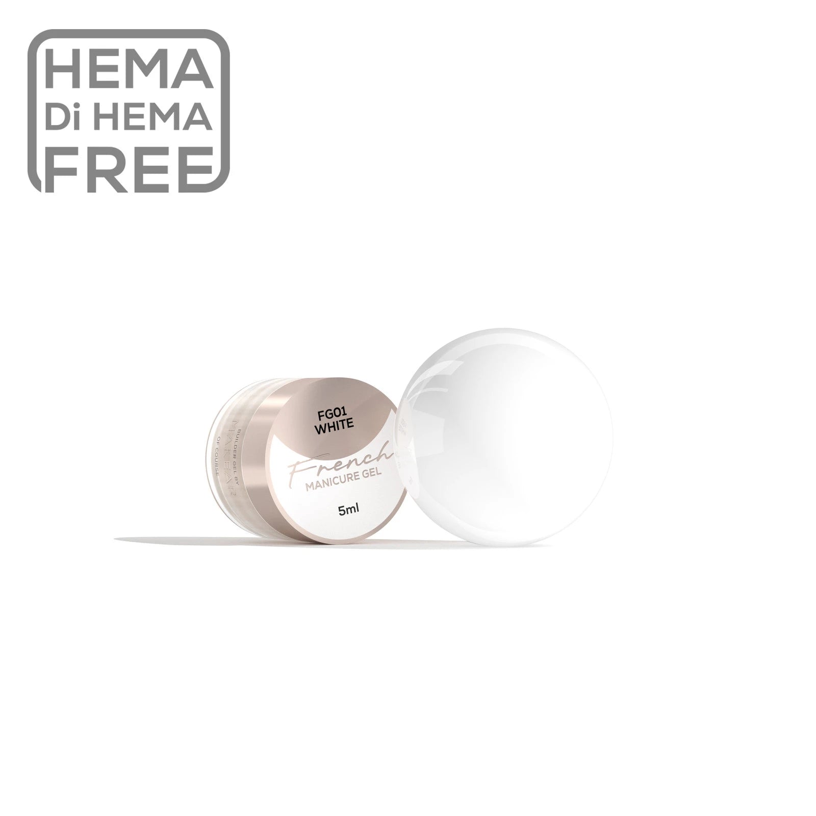 French Manicure Gel White FG01 - 5 ml-Nail Art-MAKEAR-NR Kosmetik