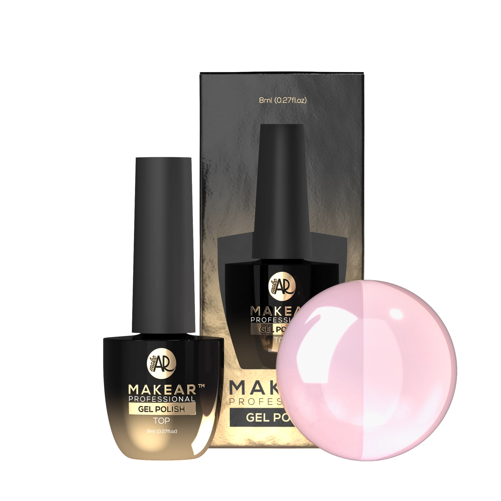 Top No Wipe Milky Pink - 8 ml-Gelpolish Top-MAKEAR-NR Kosmetik