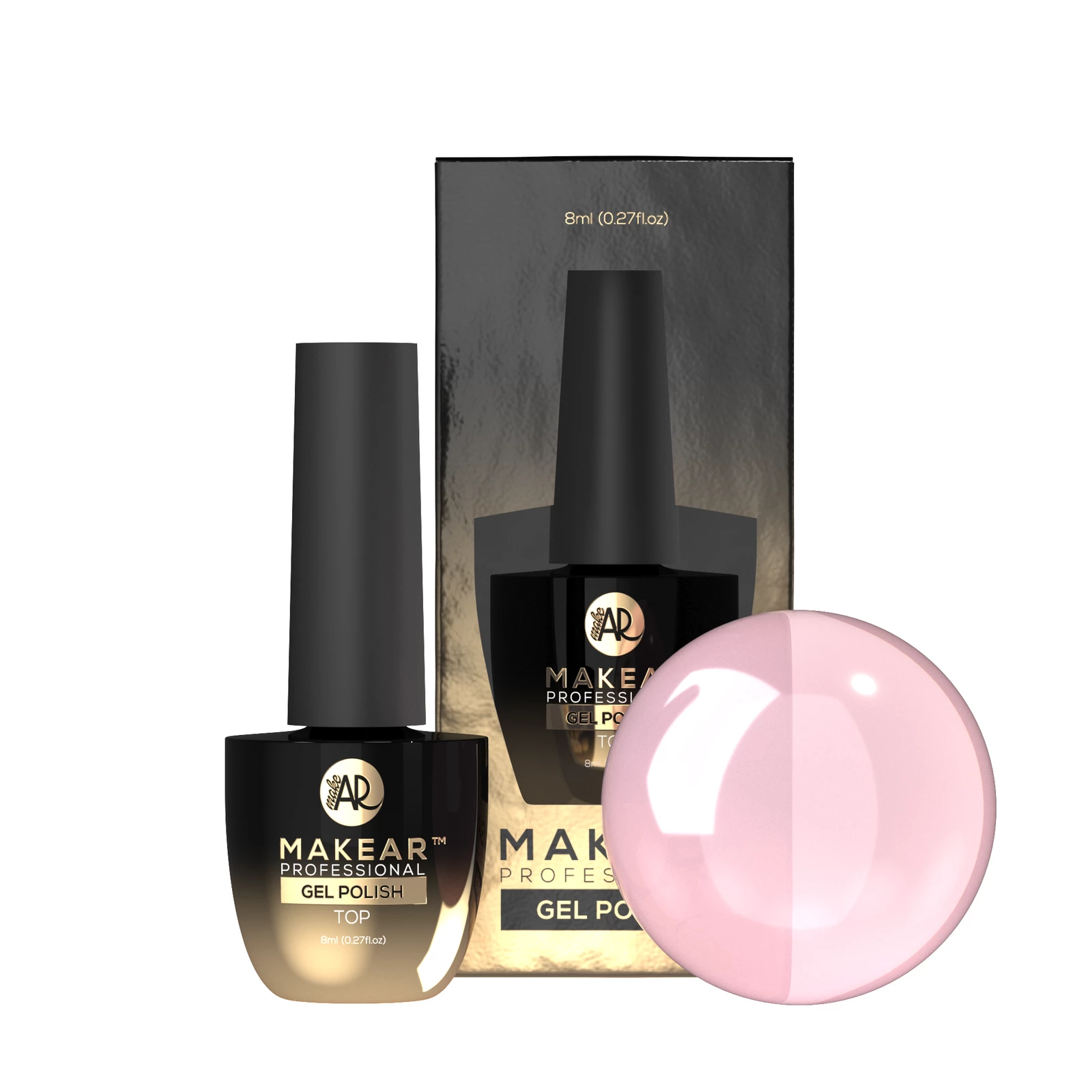Top No Wipe Milky Rose - 8 ml-Gelpolish Top-MAKEAR-NR Kosmetik
