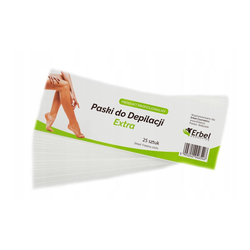 Voks Strips Hvid 7 cm x 20 cm - 25 stk.-voks tilbehør-ERBEL-NR Kosmetik